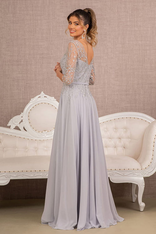Embroidered A-line Dress by Elizabeth KGL3066
