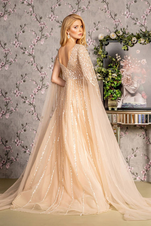 GLS Gloria GL3494 Embellished A-line Evening Gown-New Collection