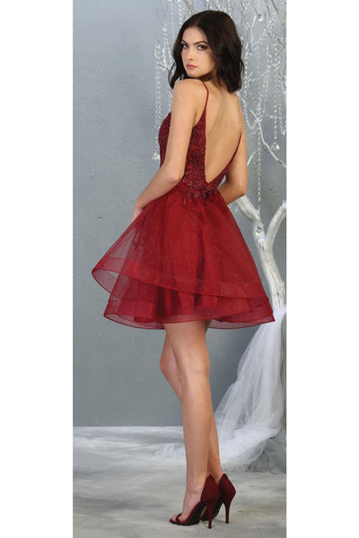 Dama Dresses for Quinceanera in Burgundy Style MQ1816 Quince Outfit