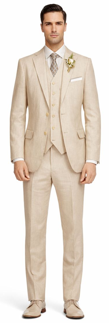 Enzo White, Khaki or Blue Linen Suits/ Free Shipping by Usamensoutlet