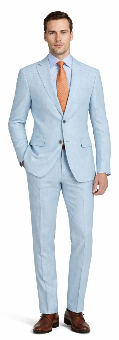 Enzo White, Khaki or Blue Linen Suits/ Free Shipping by Usamensoutlet