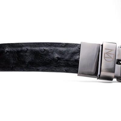 Marco Di Milano Domenico Belt: Luxury Black Leather Dress Shoe