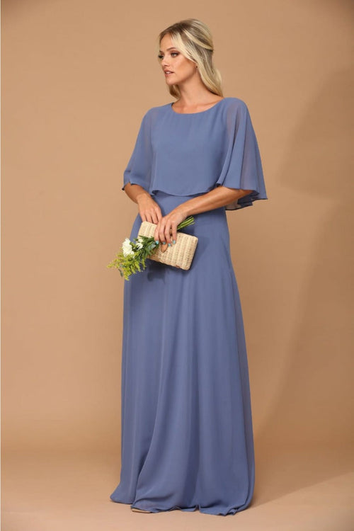 Eva USA 3348 Chiffon Mother of the Bride Gown with Pockets