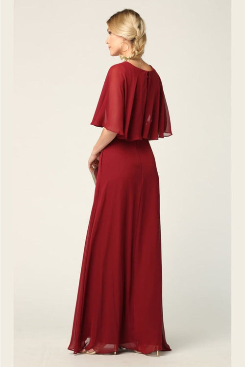 Eva USA 3348 Chiffon Mother of the Bride Gown with Pockets