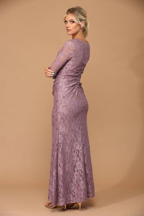 Eva USA 3397 Fully Lined Evening Mother of the Bride Long Dress