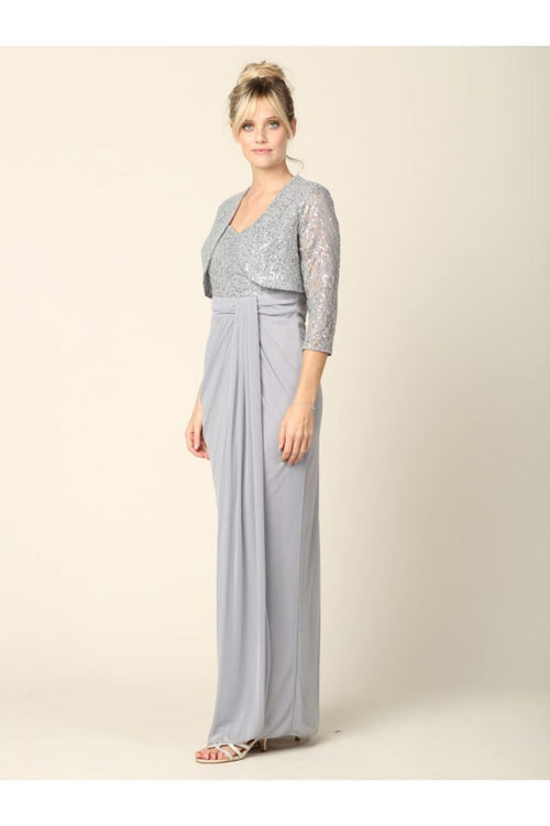 Eva USA 3406 Mother of the Bride Sweetheart 2 Pc Chiffon Bolero Dress