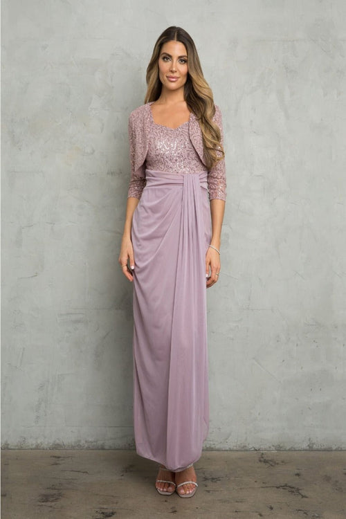 Eva USA 3406 Mother of the Bride Sweetheart 2 Pc Chiffon Bolero Dress
