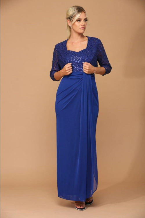 Eva USA 3406 Mother of the Bride Sweetheart 2 Pc Chiffon Bolero Dress