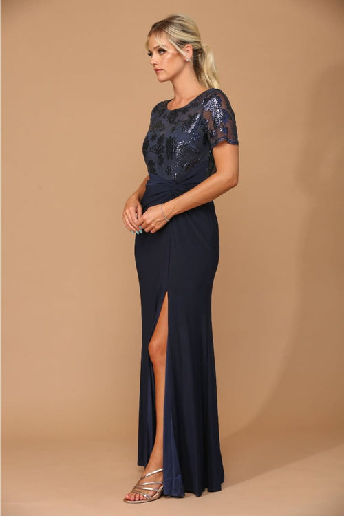 Short Sleeve Mother of the Bride Gown by Eva USA β New Collection