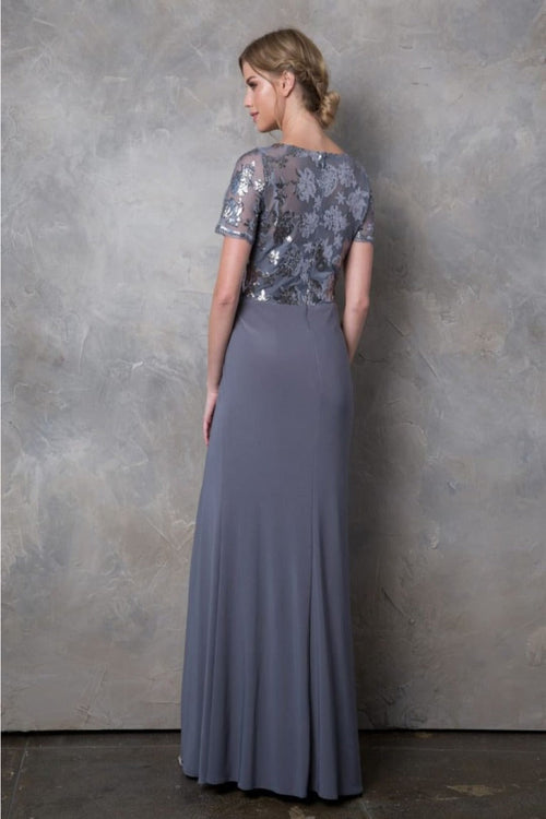 Short Sleeve Mother of the Bride Gown by Eva USA β New Collection
