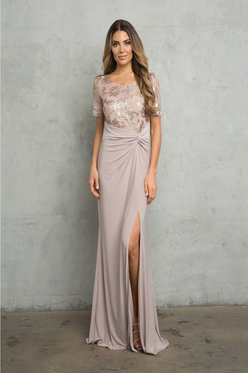 Short Sleeve Mother of the Bride Gown by Eva USA β New Collection