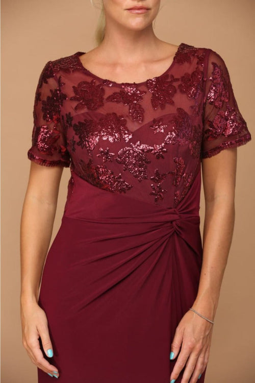 Short Sleeve Mother of the Bride Gown by Eva USA β New Collection