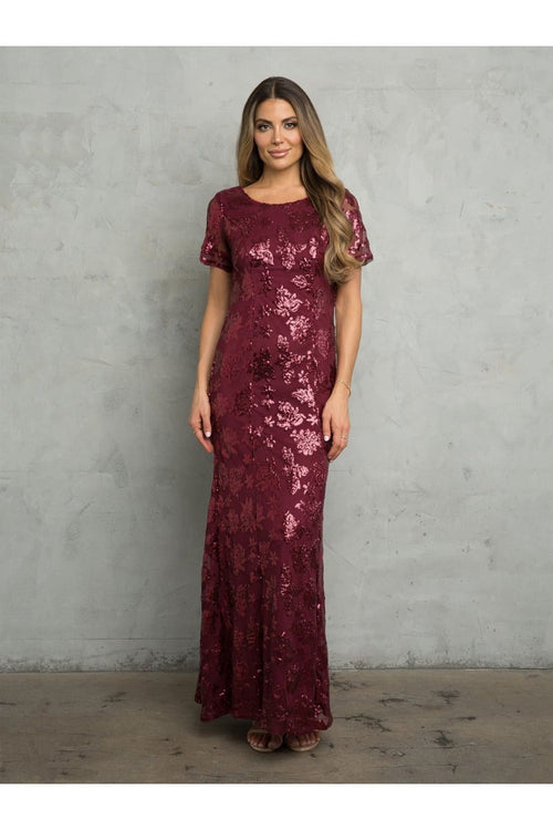 Short Sleeve Mother of the Bride Gown by Eva USA β New Collection