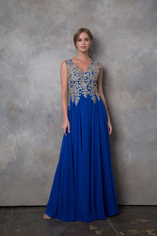 Eva USA 5233 Long Mother of the Bride Chiffon Formal Dress