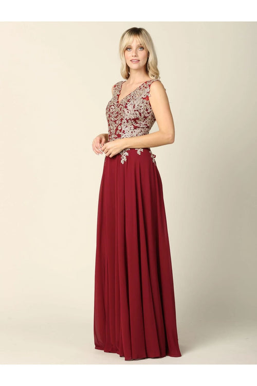 Eva USA 5233 Long Mother of the Bride Chiffon Formal Dress