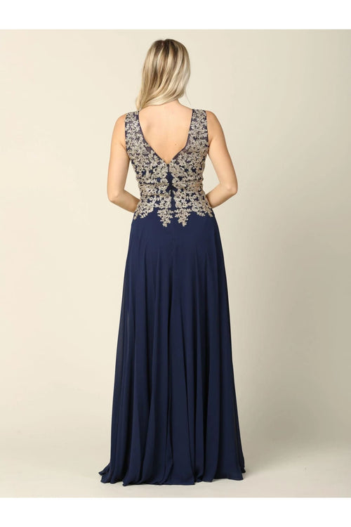 Eva USA 5233 Long Mother of the Bride Chiffon Formal Dress