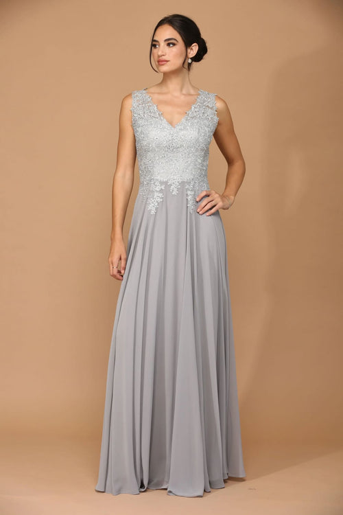 Eva USA 5233 Long Mother of the Bride Chiffon Formal Dress