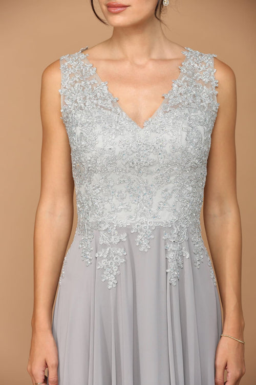 Eva USA 5233 Long Mother of the Bride Chiffon Formal Dress