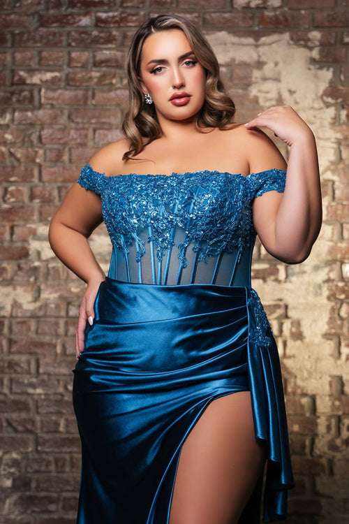 Evening Dress Sleeveless Ruched Long Prom Gown By Royal Queen RQ8173