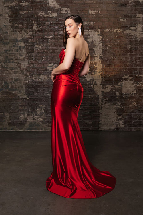 Evening Dress Sweetheart High Side Slit Gala Gown By May Queen MQ2152