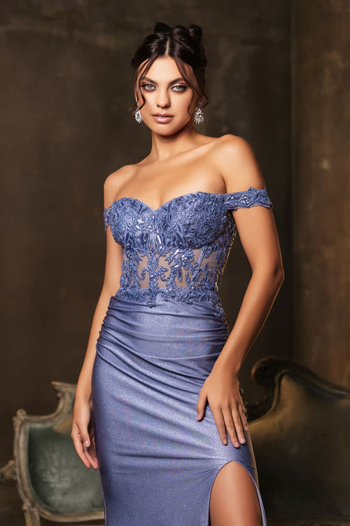 Evening Dress Sweetheart Sequin Sheath Prom Gown By May Queen MQ2148