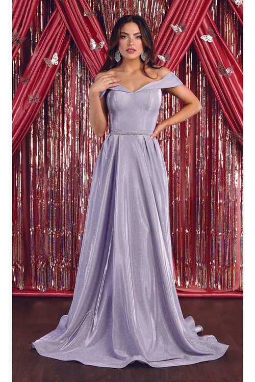 Evening Gown Pleated Long Formal Gown and Plus Size May Queen MQ1876