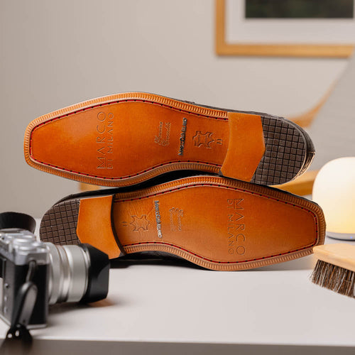 Marco Di Milano Fabro-Tin Brown Leather Dress Shoe