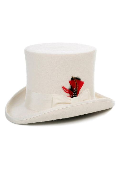 Off-White Premium Wool Top Hat by Ferrecci