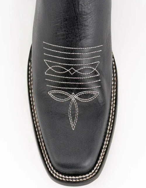 Ferrini Men's Blaze Leather Narrow Square Toe Boots Handcrafted - Black Ferrini USA