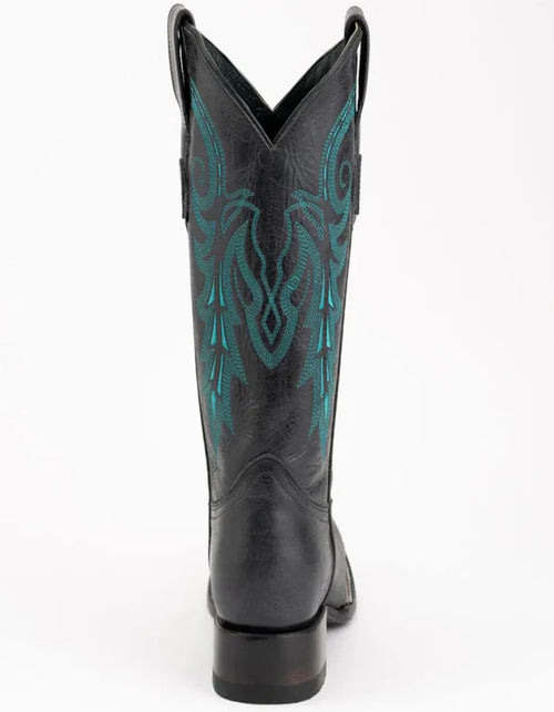 Ferrini Men's Blaze Leather Square Toe Boots Handcrafted - Black Ferrini USA
