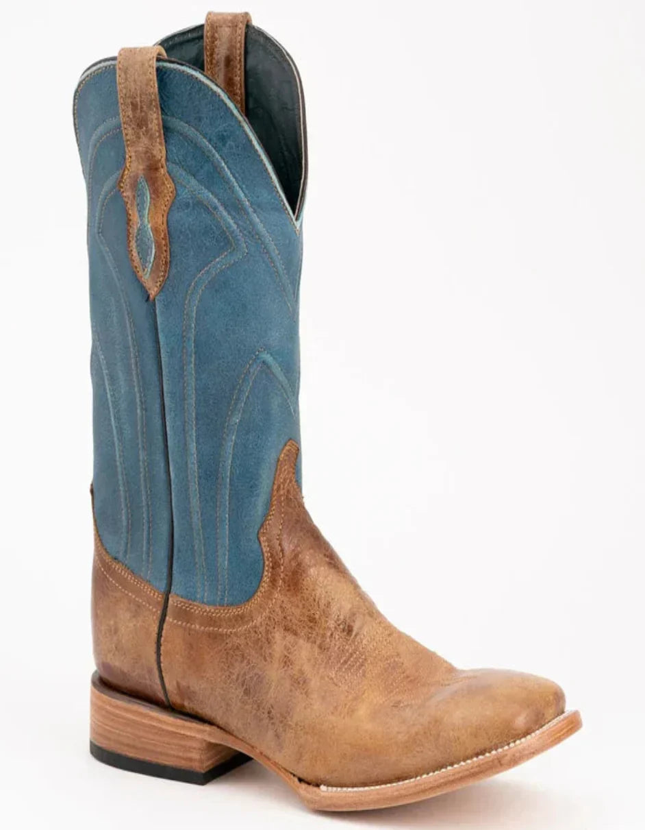 Ferrini Men's Maddox Leather Boots Handcrafted - Antique Saddle Ferrini USA