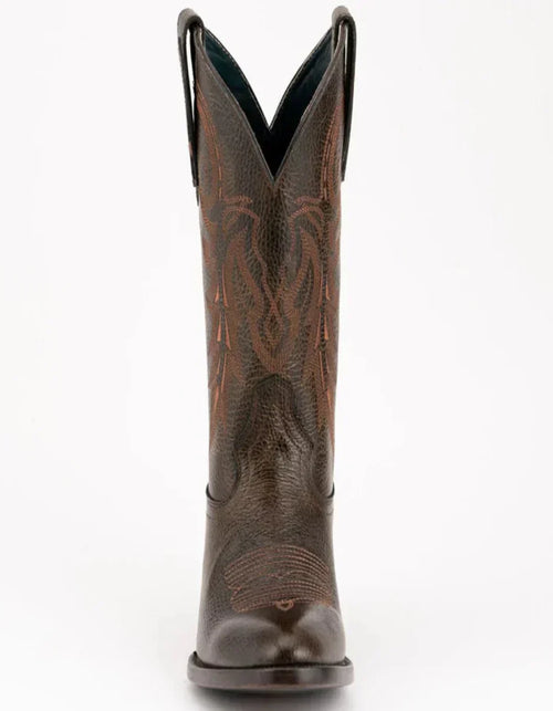 Ferrini Men's Remington Leather Round Toe Boots Handcrafted Chocolate Ferrini USA