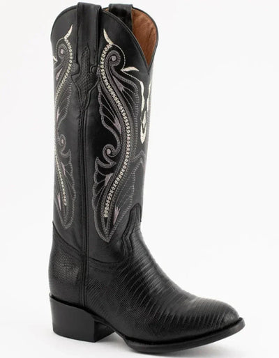 Ferrini Men's Taylor Lizard Round Toe Handcrafted - Black 1111104 Ferrini USA