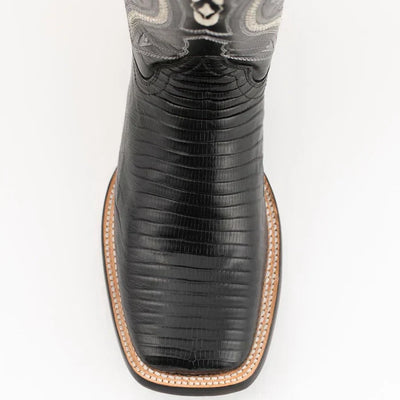 Ferrini Men's Taylor Lizard Square Toe Handcrafted - Black 1119304 Ferrini USA