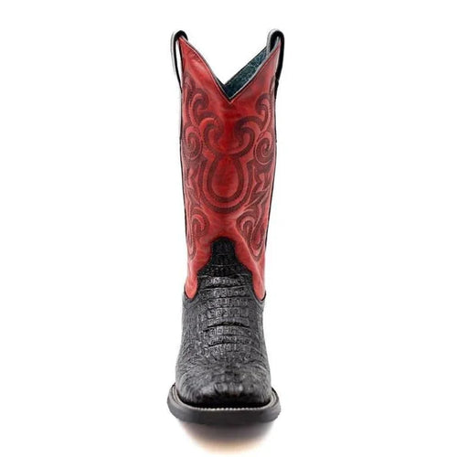 Ferrini Stampede Men's Print Crocodile Boots Handcrafted Black 40493-04 Ferrini USA