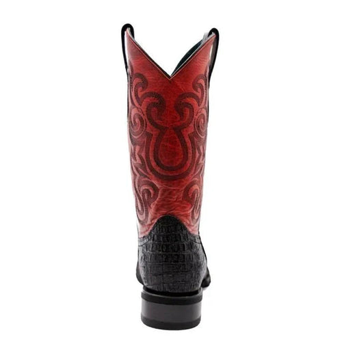 Ferrini Stampede Men's Print Crocodile Boots Handcrafted Black 40493-04 Ferrini USA