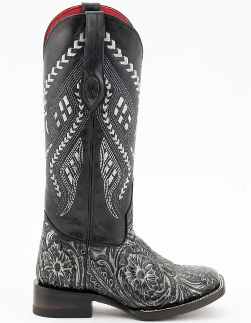 Ferrini Women's Cleopatra Square Toe Boots Handcrafted - Silver Ferrini USA