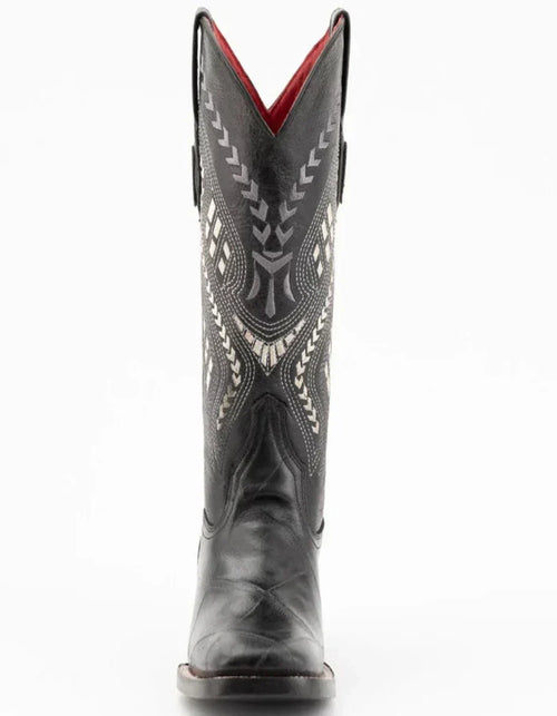 Ferrini Women's Jesse Square Toe Boots Alligator Print - Black Ferrini USA