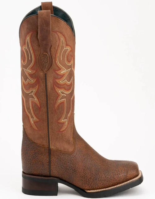 Ferrini Women's Toro Square Toe Boots Handcrafted - Brandy 8299355 by Ferrini USA