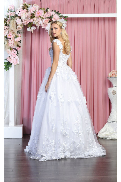 Floral QuinceaƱera Gown