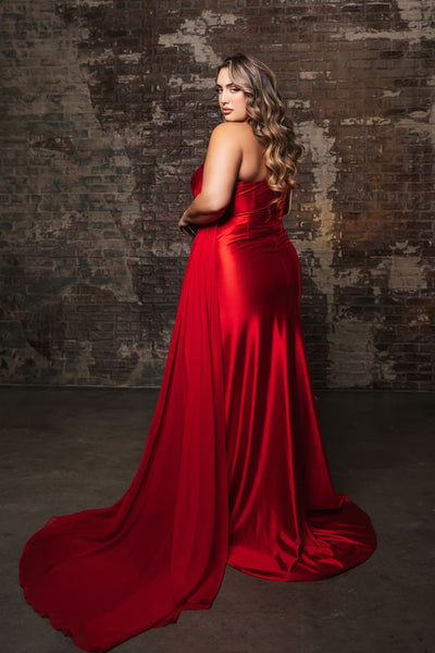 Formal Dress Asymmetric Neck Sheath Gala Gown By May Queen MQ2150