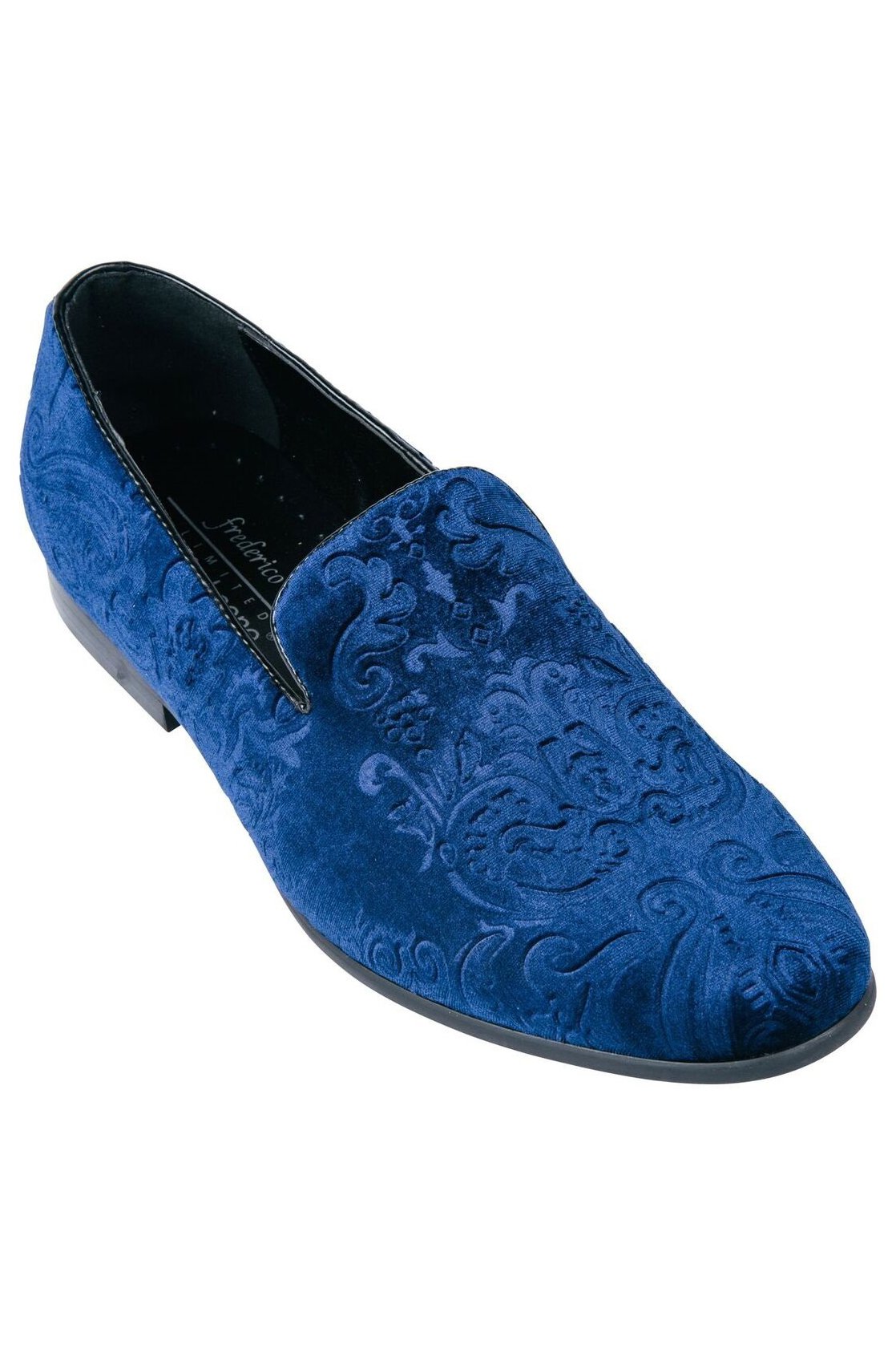Marcel Blue Velvet Frederico Leone Tuxedo Shoes – SuitUSA
