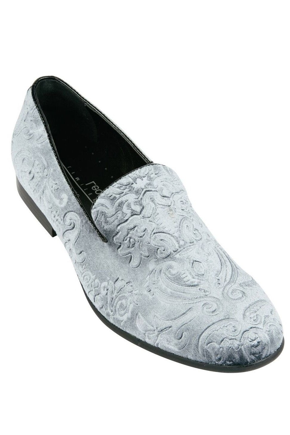 Marcel Silver Velvet Frederico Leone Tuxedo Shoes – SuitUSA