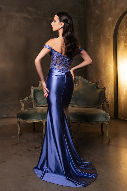 Gala Night Dress Off Shoulder Mermaid Prom Dress By May Queen MQ2141
