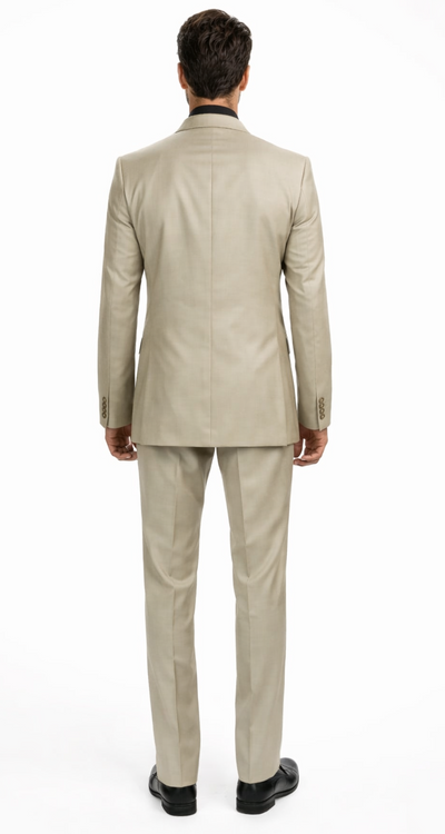 Galante Uomo Made in Italy Beige Suit by Usamensoutlet