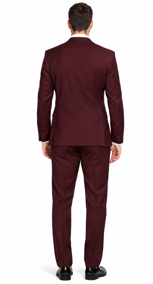 Giorgio Fiorelli Two-Button Suit in Burgundy, Camel, Beige