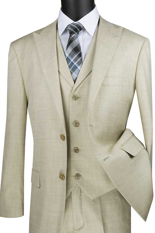 Mens Double Breasted Bold Windowpane Suit in Medium Grey by Vinci