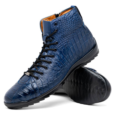 Marco Di Milano Hermond Navy Leather Luxury Shoe