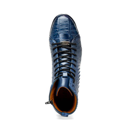Marco Di Milano Hermond Alligator Boots Navy