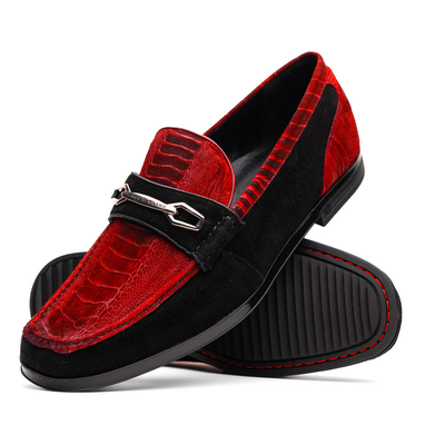 Marco Di Milano Hugo Red/Black Luxury Leather Shoe